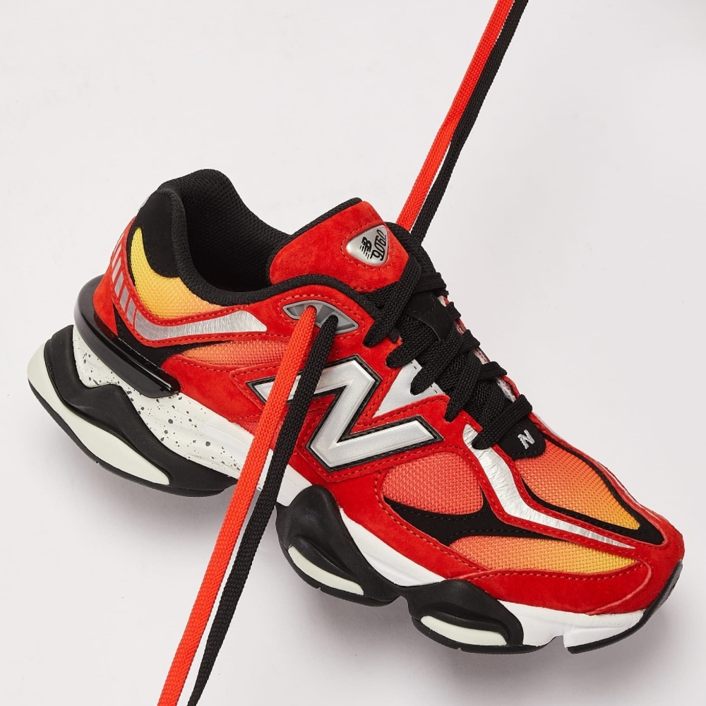 New Balance Red and Black Sneakers - Picture 2 of 9
